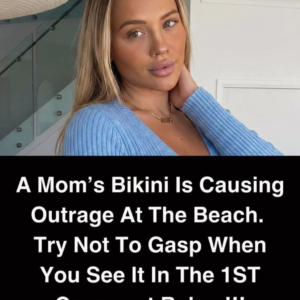 A Single Beach Photo of a Mom Wearing a Bikini Sparked a Heated Online Debate, but When People Finally Saw What Was Happening Outside the Frame, the Entire Conversation Took an Unexpected Turn